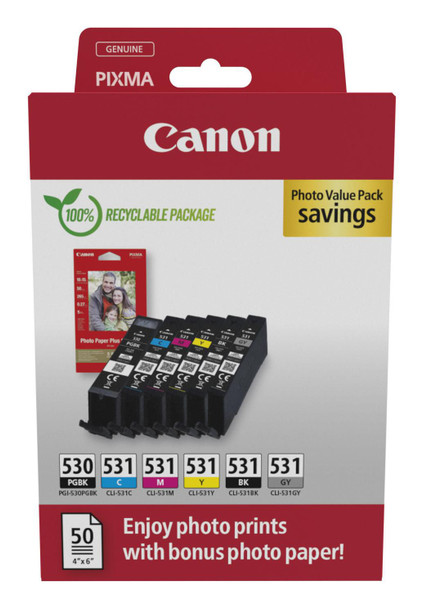 Canon 6117C004 Pgi-530/Cli-531 Pvp Ink 6117C004