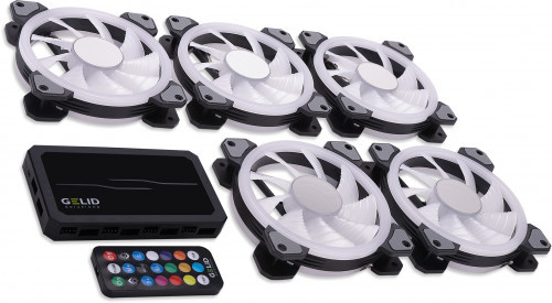 Gelid AMBER8 Pro Bundle 5x Stella Infinity 120mm ARG Fans and Controller GEL-AMBER8-PRO-BUNDLE