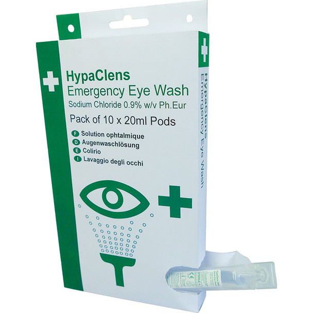 Hypaclens Emergency Eye Wash Dispenser 10 X 20Ml Pods - E4201 E4201