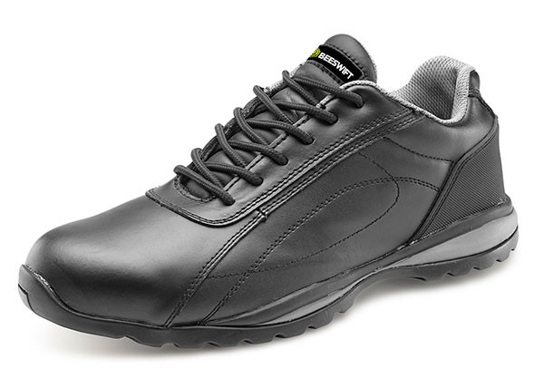 Beeswift Double Density Trainer Shoe Sbp Black Size 10 CF7BL10