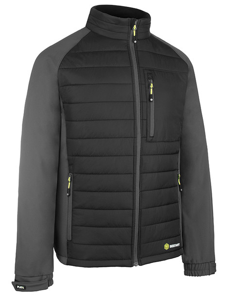 Beeswift Flex Workwear Padded Jacket Black/Grey Size XL SFPJBLGYXL