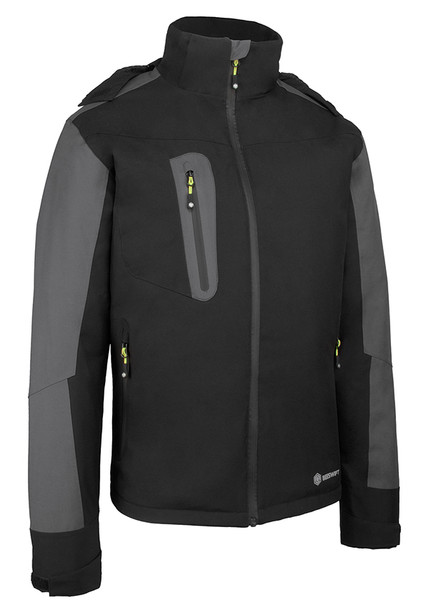 Beeswift Padded Rain Jacket Black/Grey Size L SFPRJBLGYL