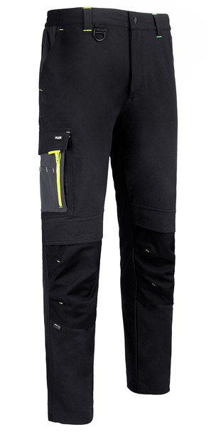 Beeswift Flex Workwear Trousers Black/Grey Size 28T SFTBLGY28T