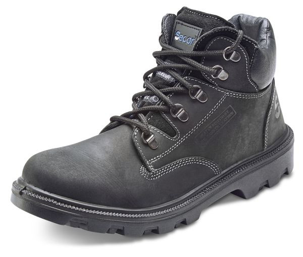 Beeswift Sherpa Dual Density Pu/Rubber Mid Cut Boot Black Size 8 SCBBL08