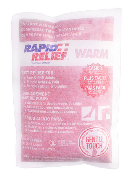 Rapid Relief Instant Warm Pack Large 5"X 9" White Size 9" RA44359