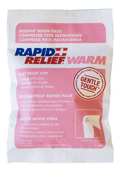 Rapid Relief Instant Warm Pack Small 4"X 6" White Size 6" RA44346