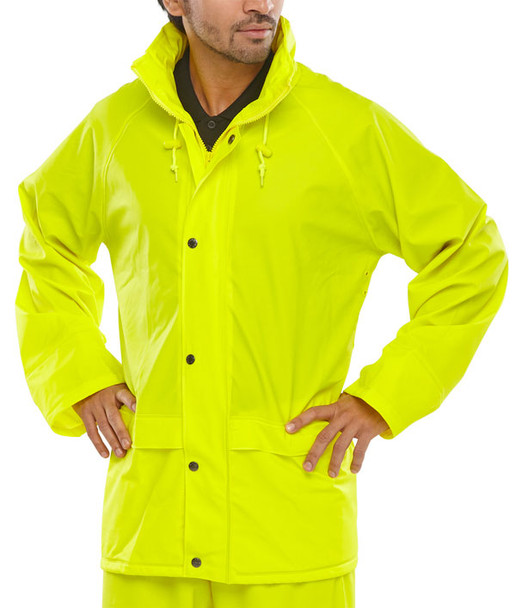 Beeswift Super Pu Jacket Saturn Yellow Size M SBDJSYM