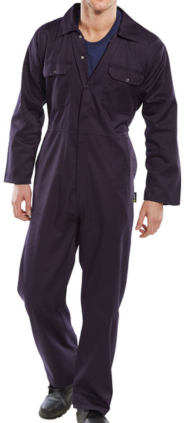 Beeswift Regular Boilersuit Navy Blue Size 48 RPCBSN48