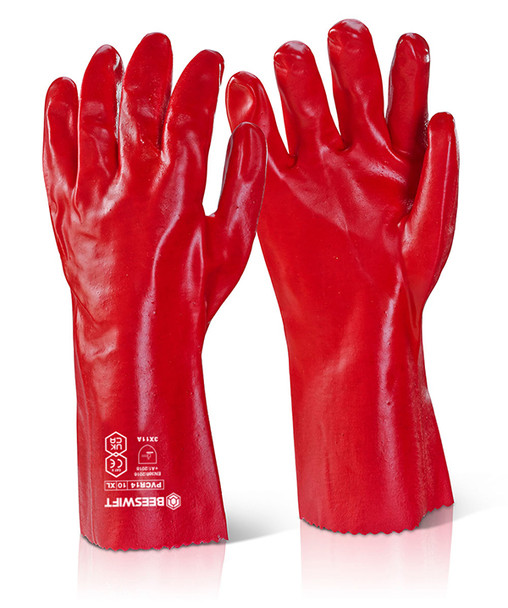Pvc 14" Gauntlet Red PVCR14