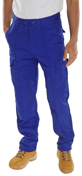 Beeswift Super Drivers Trousers Royal Blue Size 36 PCTHWR36