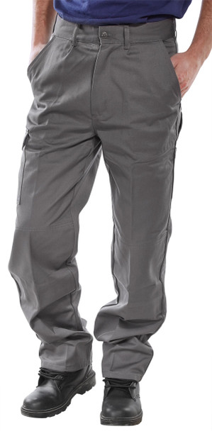 Beeswift Heavyweight Drivers Trousers Grey Size 46T PCT9GY46T