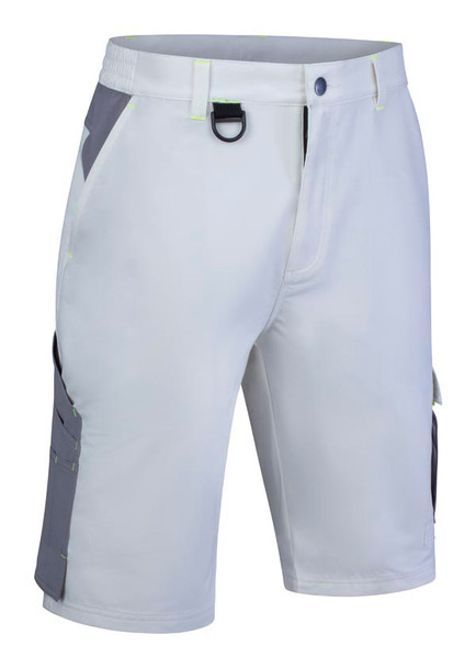 Beeswift Flex Workwear Shorts White/Grey Size 28 SFSHWHGY28