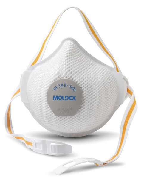 Moldex 3408 Face Mask Ffp3vrd White M3408