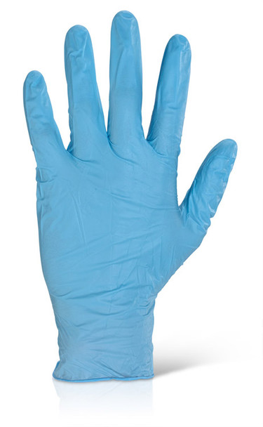 Beeswift Nitrile Disposable Powder Free Gloves Blue Size S NDGPF50NBS