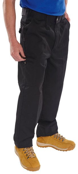 Beeswift Heavyweight Drivers Trousers Black Size 32T PCT9BL32T