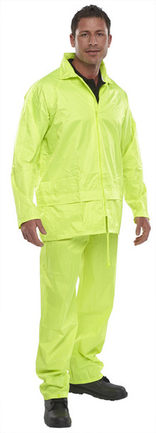 Beeswift Nylon Weatherproof Suit Saturn Yellow Size M NBDSSYM