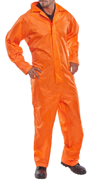 Beeswift Nylon Coverall Orange Size XXXXL NBDCORXXXXL
