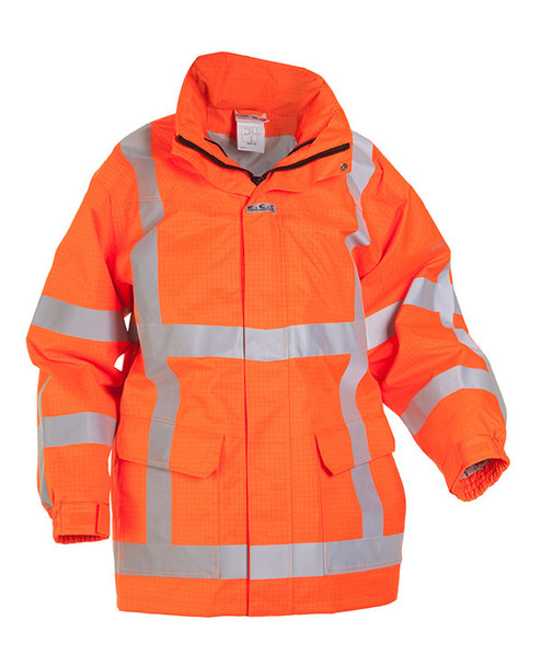 Hydrowear Markelo Multi Sns Fire Retardant Hi-Vis Anti-Static Waterproof Parka J HYD073000ORXL