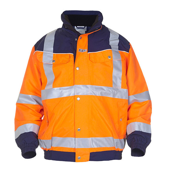 Hydrowear Furth Hi-Vis Sns Pilot Two-Tone Jacket Orange / Navy Size S HYD02159ORNS