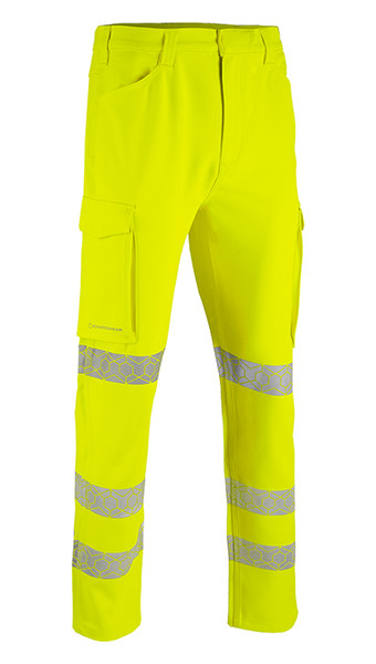 Beeswift Envirowear Recyclable Trousers Saturn Yellow Size 36S EWCTRSY36S