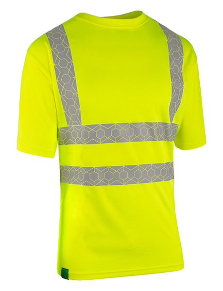 Beeswift Envirowear Hi-Vis Recyclable T-Shirt Saturn Yellow Size 4XL EWCTSSY4XL