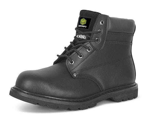 Beeswift Goodyear Welted 6 " Boot Black Size 11 GWBMSBL11