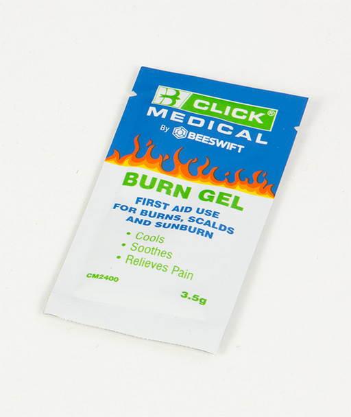 Click Medical Emergency Burn Gel Sachet 3.5G White/Blue Size 3.5G CM2400