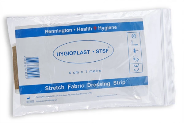 Hygioplast Dressing Strip Fabric 4Cm X 1M Pack Of 10 Flesh CM0436