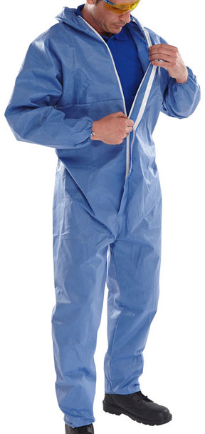 Beeswift Disposable Coverall Type 5/6 Navy Blue Size XXL COC10NXXL