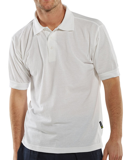 Beeswift Standard Polo Shirt White Size XXXL CLPKSWXXXL