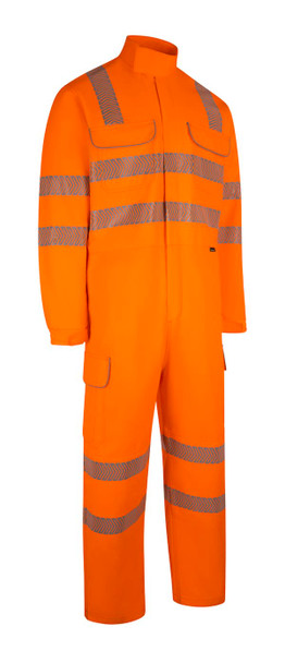 Beeswift Arc Compliant Hi-Vis Coverall Orange Size 48T CARC167OR48T