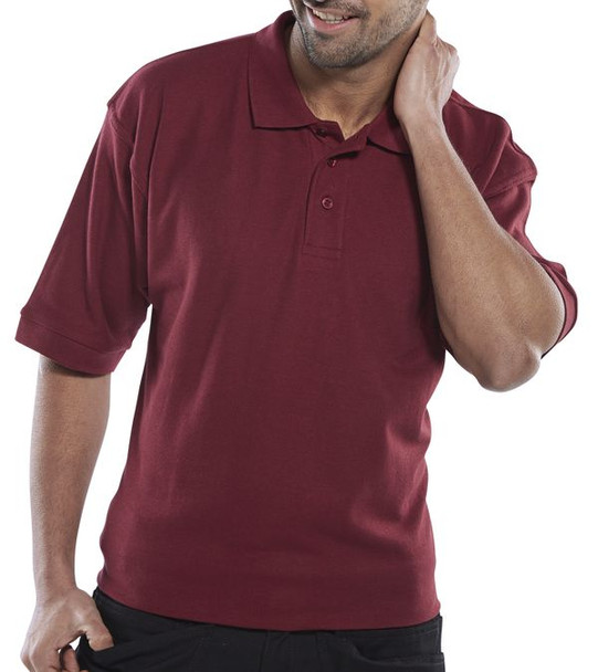 Beeswift Standard Polo Shirt Burgundy Size M CLPKSBUM