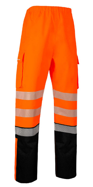 Beeswift Deltic Hi-Vis Two-Tone Ripstop Breathable Waterproof Trouser Orange M BSDTRTTORBLM