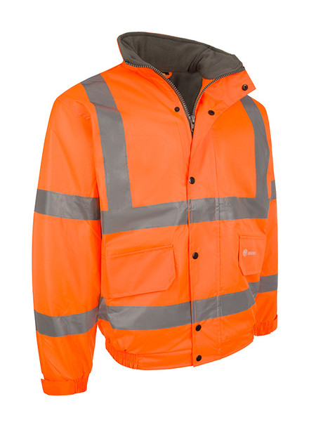 Beeswift Hi-Vis Fleece Lined Bomber Jacket Orange Size 4XL CBJFLOR4XL