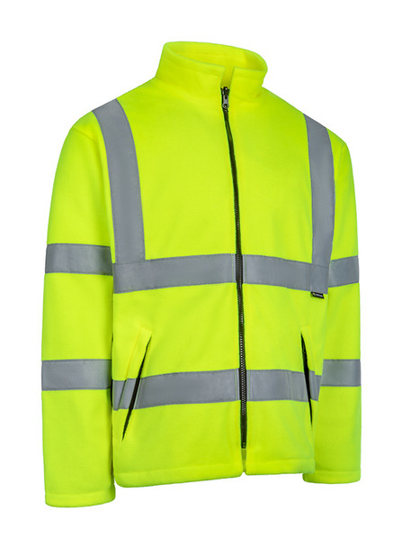 Beeswift Carnoustie Hi-Vis Fleece Jacket Saturn Yellow Size L CARFSYL