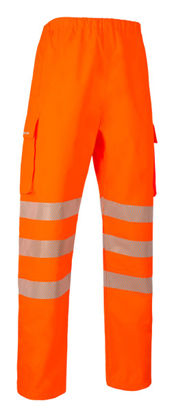Beeswift Deltic Hi-Vis Ripstop Breathable Waterproof Rail Overtrouser Orange S BSDTORS