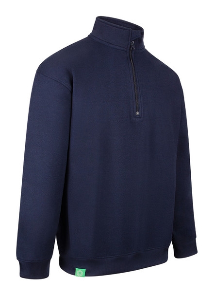 Beeswift Envirowear Recyclable Quarter Zip Sweatshirt Navy Blue Size XL EWCQZNXL