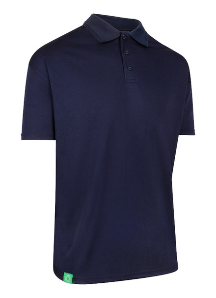 Beeswift Envirowear Short Sleeve Recyclable Polo Shirt Navy Blue Size M EWCPKSSNM