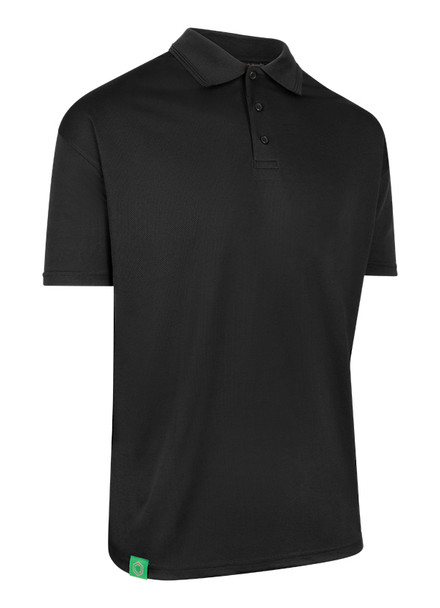Beeswift Envirowear Short Sleeve Recyclable Polo Shirt Black Size 5XL EWCPKSSBL5XL