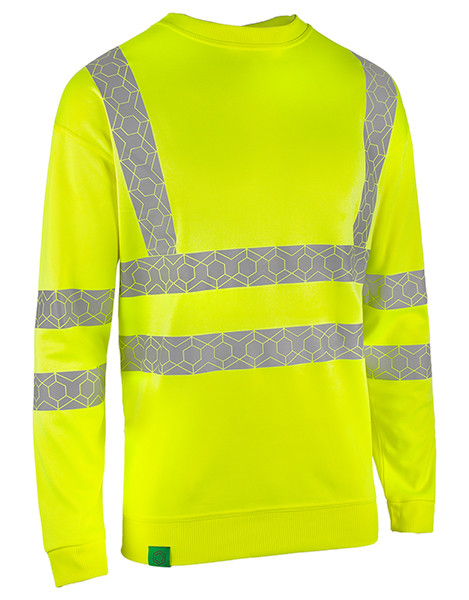 Beeswift Envirowear Hi-Vis Recyclable Sweatshirt Saturn Yellow Size M EWCSSSYM