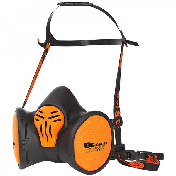 Climax Ffa2p3 Maintenance Free Half Mask Black/Orange CXPCX720