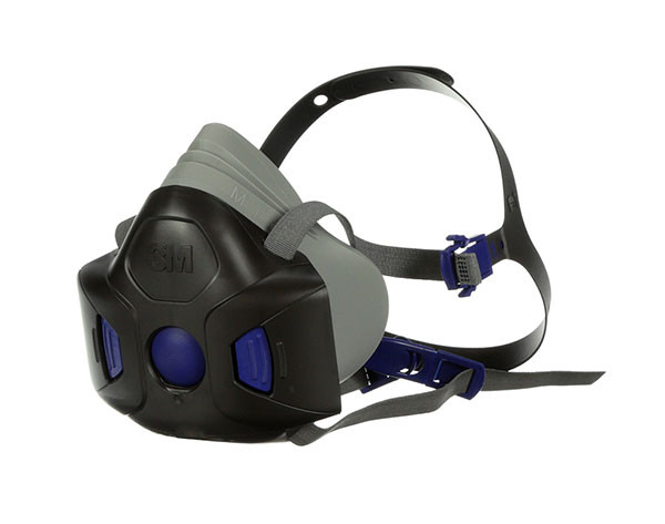 3M Hf-802 Secure Click Half Mask Medium Black Size MEDIUM 3MHF802
