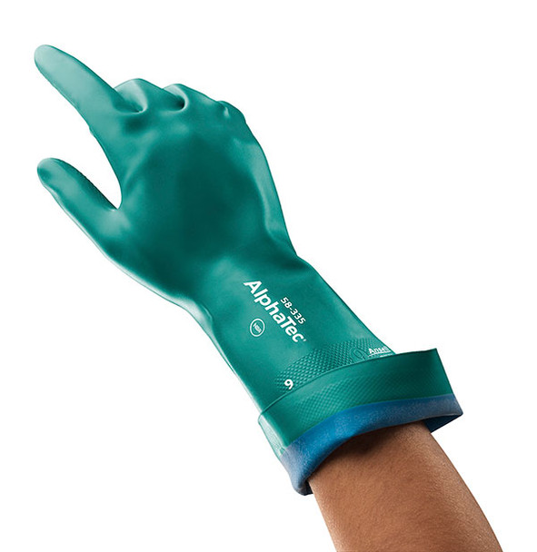 Ansell Alphatec 58-335 Glove Green Size M AN58-335M