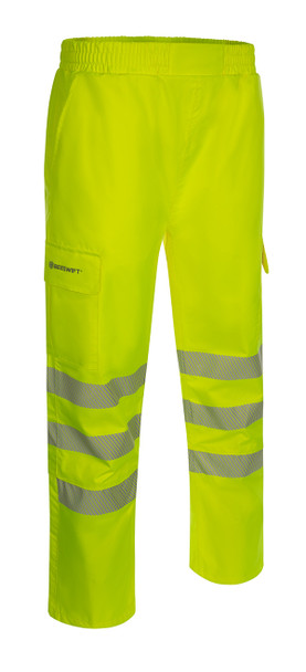 Beeswift Birkdale Hi-Vis Waterproof Breathable Trousers Saturn Yellow Size XXL BITSYXXL