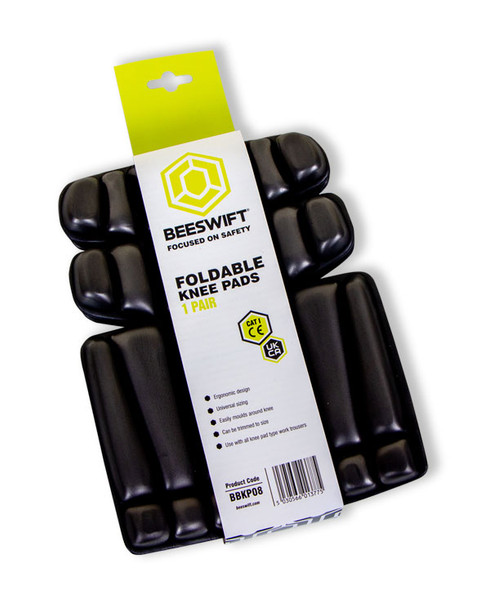 Beeswift Foldable Trouser Knee Pads Black BBKP08