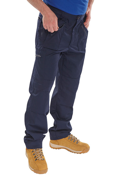 Beeswift Action Work Trousers Navy Blue Size 46T AWTN46T