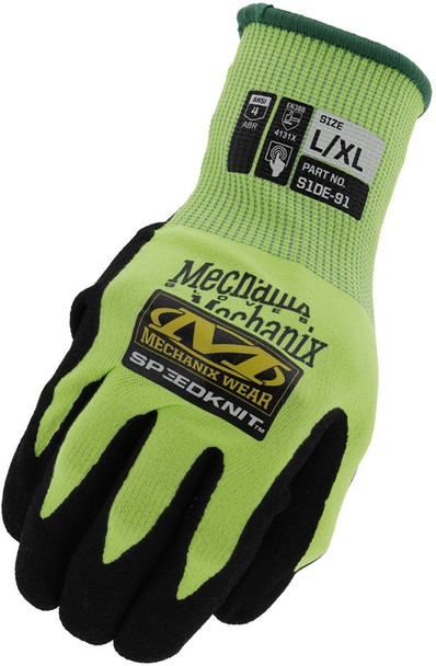 Mechanix Wear Speedknit Utility Glove Hi Vis Yellow Size XL A00B8APALA08C5A8