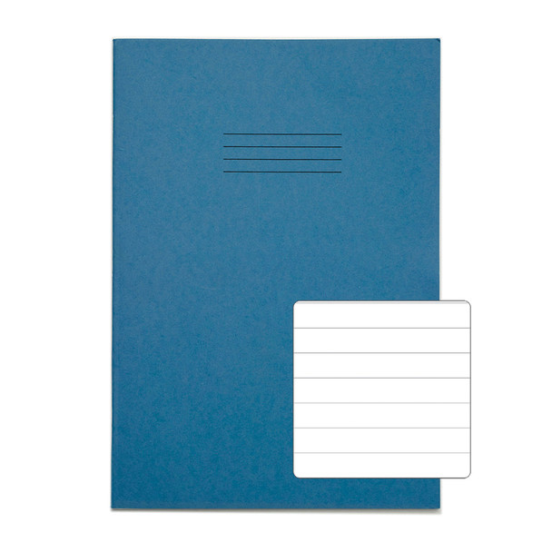 Rhino 13 X 9 A4+ Oversized Exercise Book 40 Page Ruled 12Mm Light Blue Pack 100 VDU024-260-2