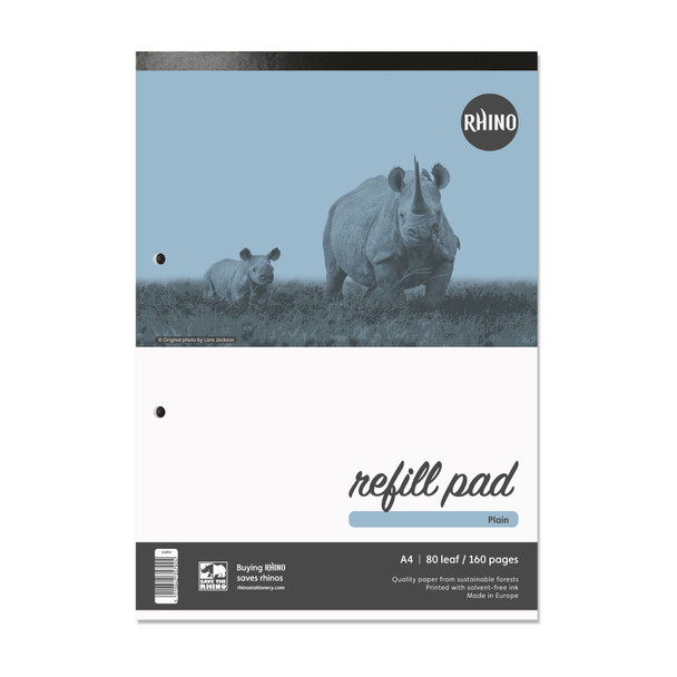 Rhino A4 Refill Pad 160 Page Plain Pack 10 - V4PH-0 V4PH-0