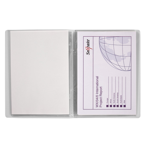 Snopake Superline A5 Display Book 20 Pocket Clear 11941